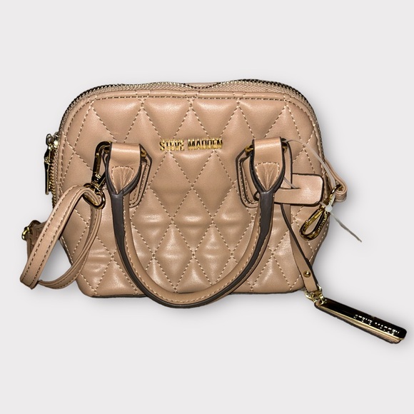 Steve Madden Handbags - Steve Madden Quilted Purse Crossbody Brown NWT